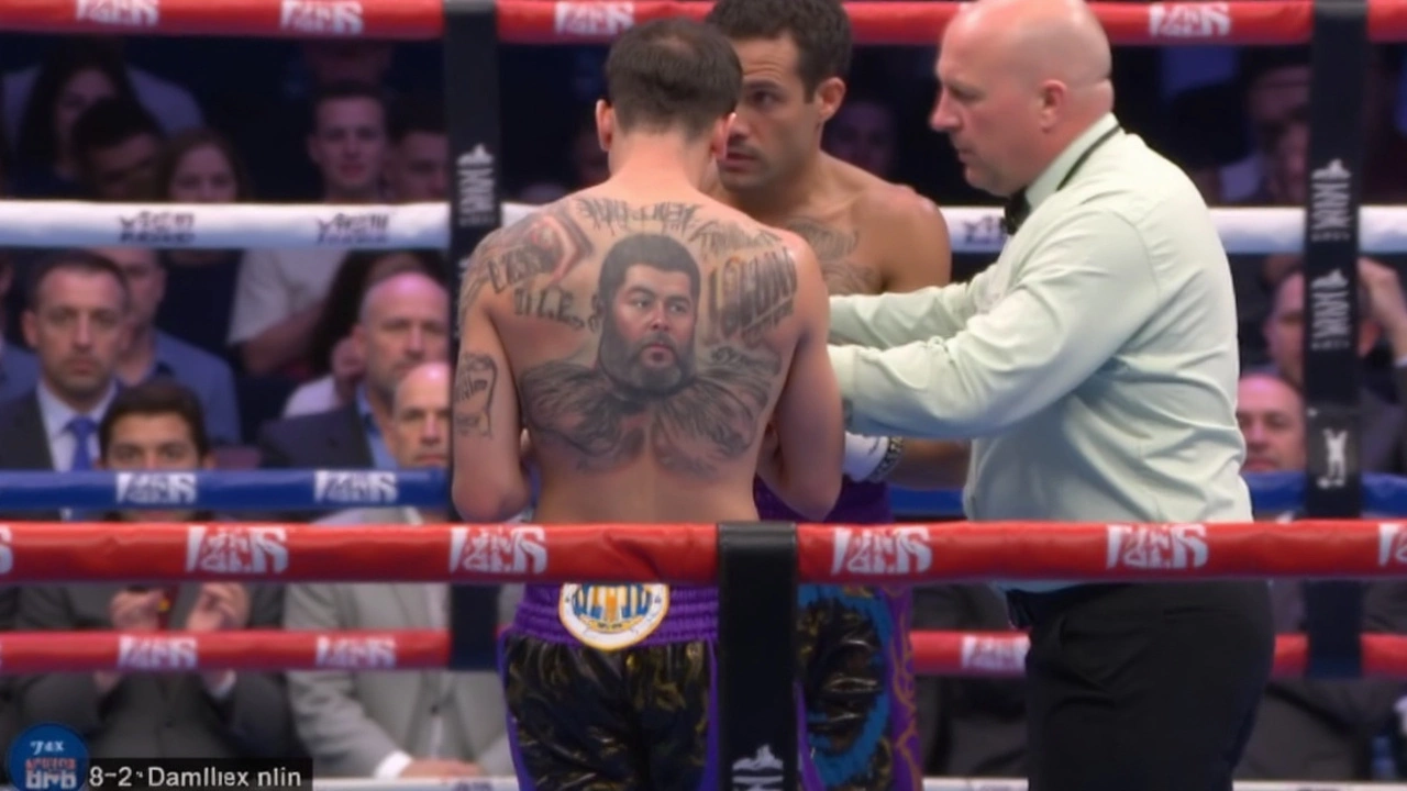 Electrician-Turned-Boxer Steals Spotlight with Striking Mike Tyson Tattoo in Ring